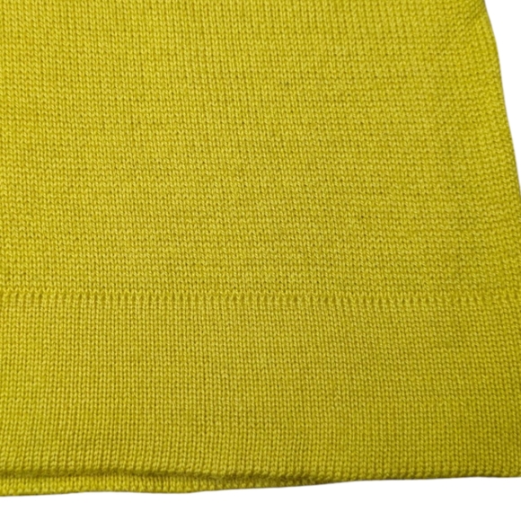 Boden Wool Yellow Short Sleeve Fine Gauge Knit Gray White Crewneck Sweater US4/S - Picture 12 of 17